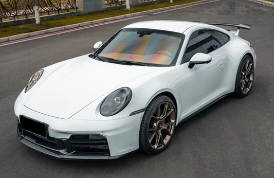 Dry Carbon Fiber OEM Style Front Splitter & Bumper Vent Trim Kit - Porsche 911 992.2 Carrera 2025+