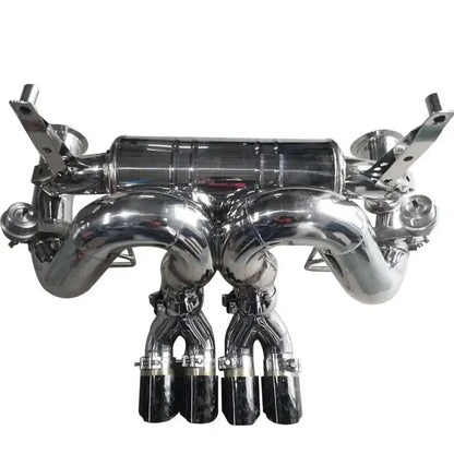 Lamborghini Aventador 304 Stainless Steel Valved Exhaust With Muffler