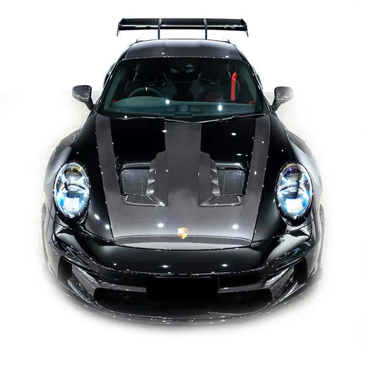 Prepreg Carbon Fiber GT3 RS Style Vented Hood - Porsche 911 992 2020+