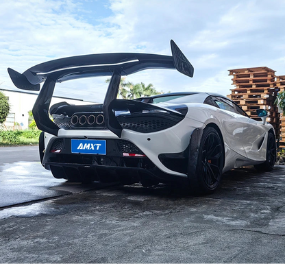 Prepreg Carbon Fiber Chassis Mount Vented Rear Wing - McLaren 720S / 765LT