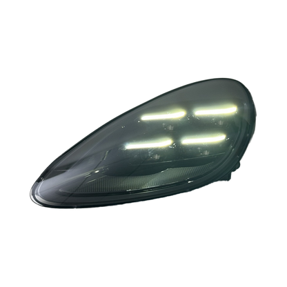 Yellow/White Dual-Color DRL HD Matrix Style Headlights - Porsche Cayenne 958.1 (2011-2014)