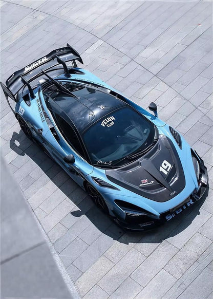 Prepreg Carbon Fiber Track Rear Wing Spoiler - McLaren 720S