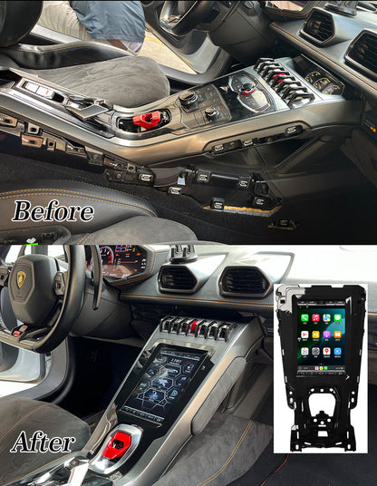 Lamborghini Huracán - EVO-Style Android Touchscreen Replacement Upgrade with Wireless Apple CarPlay & Android Auto