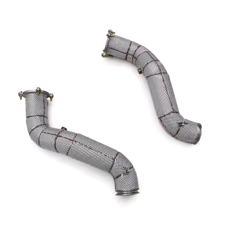 McLaren 765LT / 750S Performance Catless Downpipes with Heat Shield
