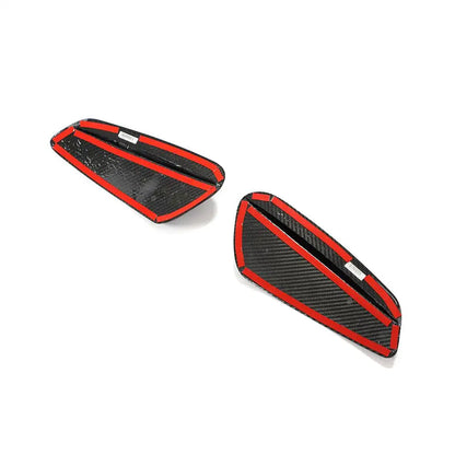Carbon Fiber Rear Bumper Vent Trim Covers - Porsche 911 992 Carrera / Turbo S / GT3 / Targa 2019-2022