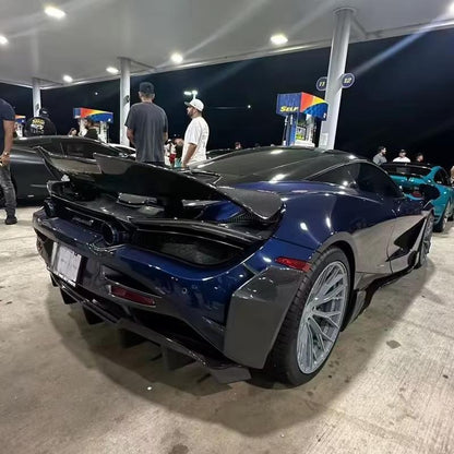 2x2 Twill Carbon Fiber Rear Canard Flaps - McLaren 720S