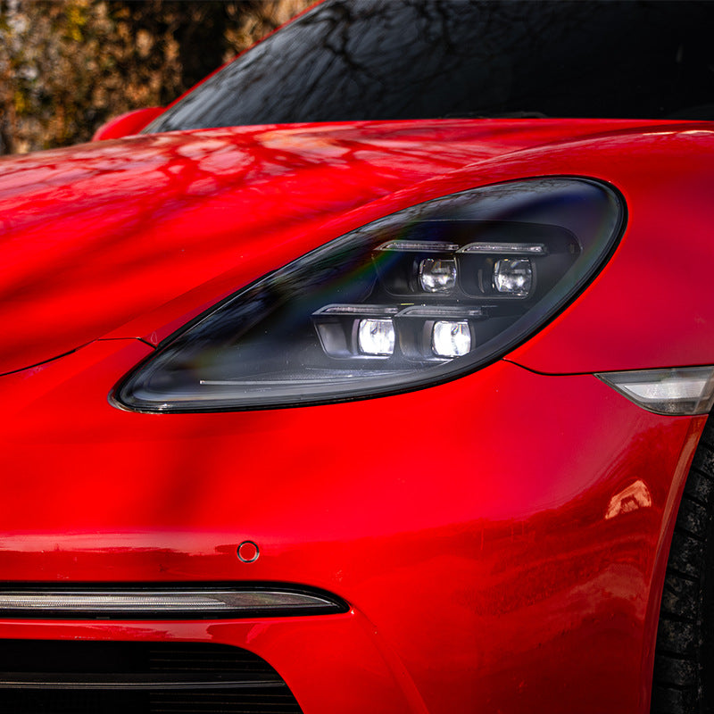 Matrix Style LED Headlights - Porsche 981 Boxster / Cayman / GT4 2013-2016