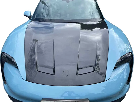 Carbon Fiber Vented Front Hood Bonnet - Porsche Taycan 9J1 RWD / 4S / GTS / Turbo / Turbo S