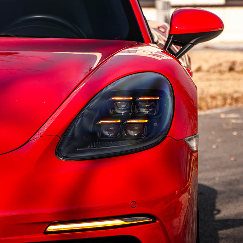 LED Matrix Style Headlight Replacement Upgrade - Porsche 718 Boxster / Cayman 982 2016-2023