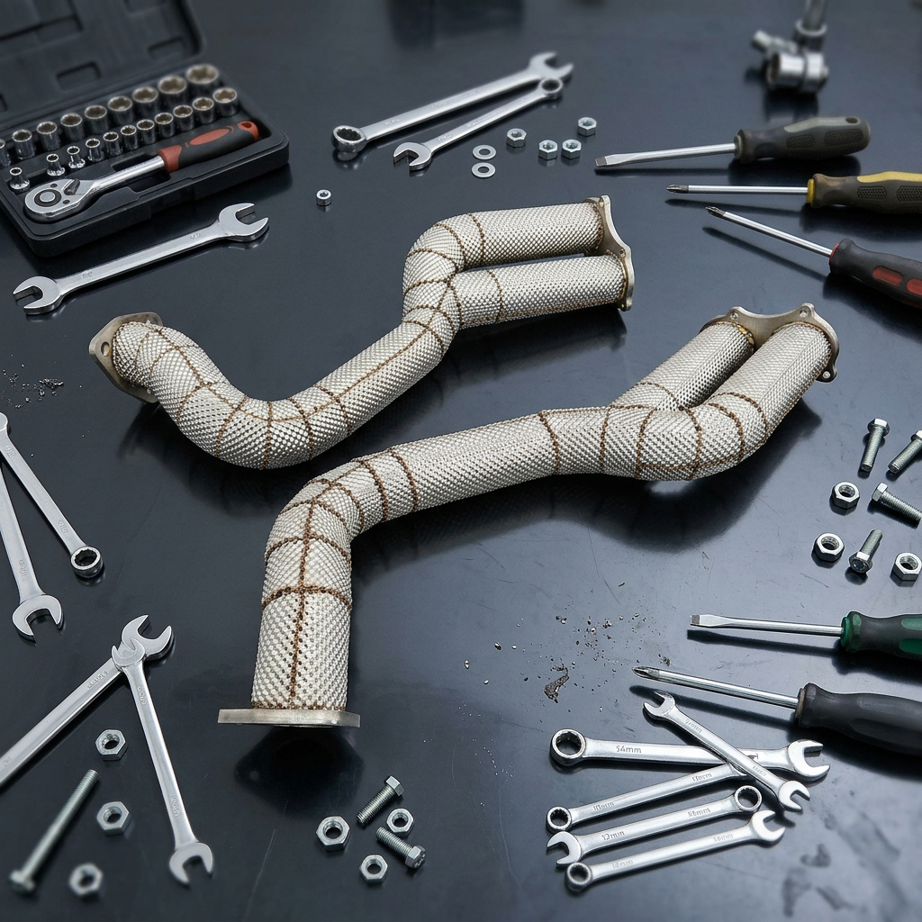 Performance Stainless Steel Catless Over Axle Pipes - Porsche 718 GT4 / Spyder / GTS 4.0L