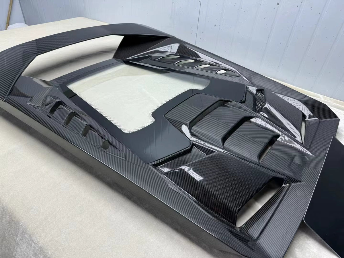 Carbon Fiber Engine Hood Cover Bonnet w/ Transparent window - Lamborghini Huracan LP580 610 EVO
