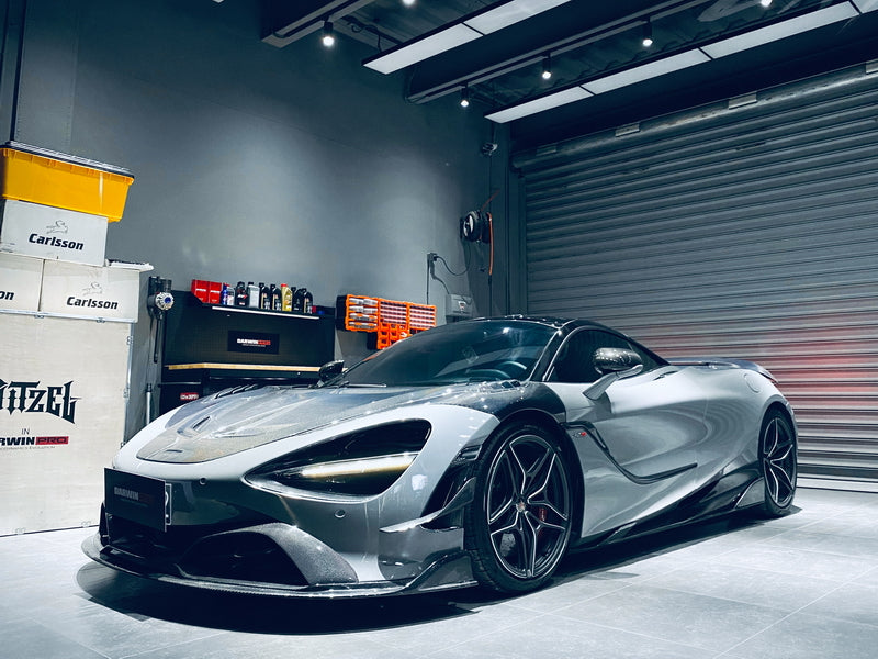 BS Style Carbon Fiber Front Splitter Lip - McLaren 720S (2017-2023)