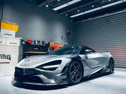 BS Style Carbon Fiber Front Splitter Lip - McLaren 720S (2017-2023)