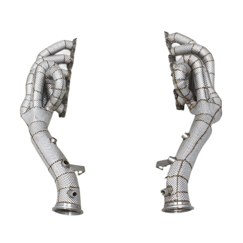 Stainless Steel Exhaust Headers Manifold w/ HeatShield - Lamborghini Huracan 5.2L