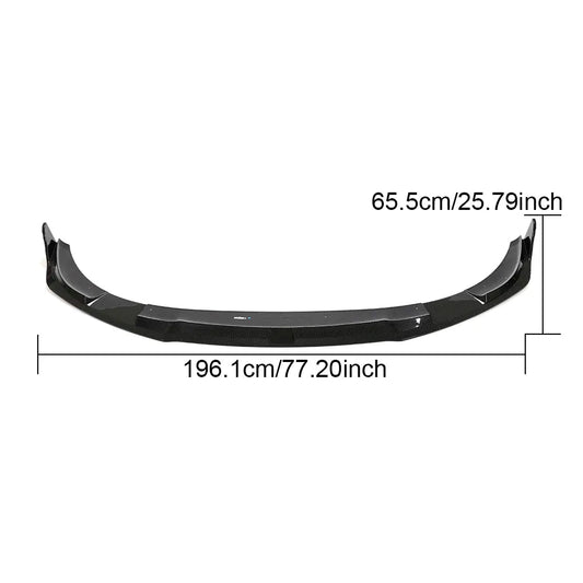 Carbon Fiber TCI V3 Front Lip - Porsche Taycan Turbo 9J1 Sedan 2019-2021