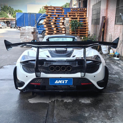 Prepreg Carbon Fiber Chassis Mount Vented Rear Wing - McLaren 720S / 765LT