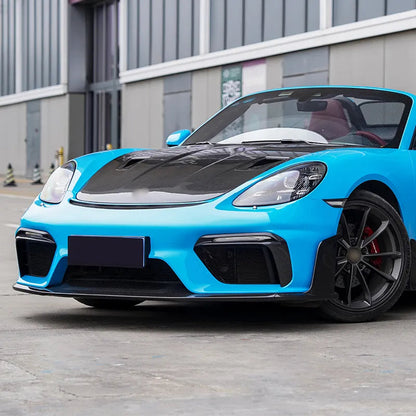 Carbon Fiber Front Bumper Splitter Lip - Porsche 718 Cayman GT4 RS 2022+