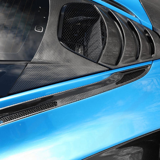 Prepreg Carbon Fiber Side Air Vent Trims - McLaren 720S