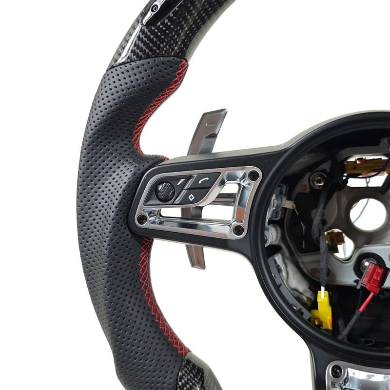 Custom Carbon Fiber LED Steering Wheel - Porsche 911 / 718 / Macan / Cayenne / Panamera / 918