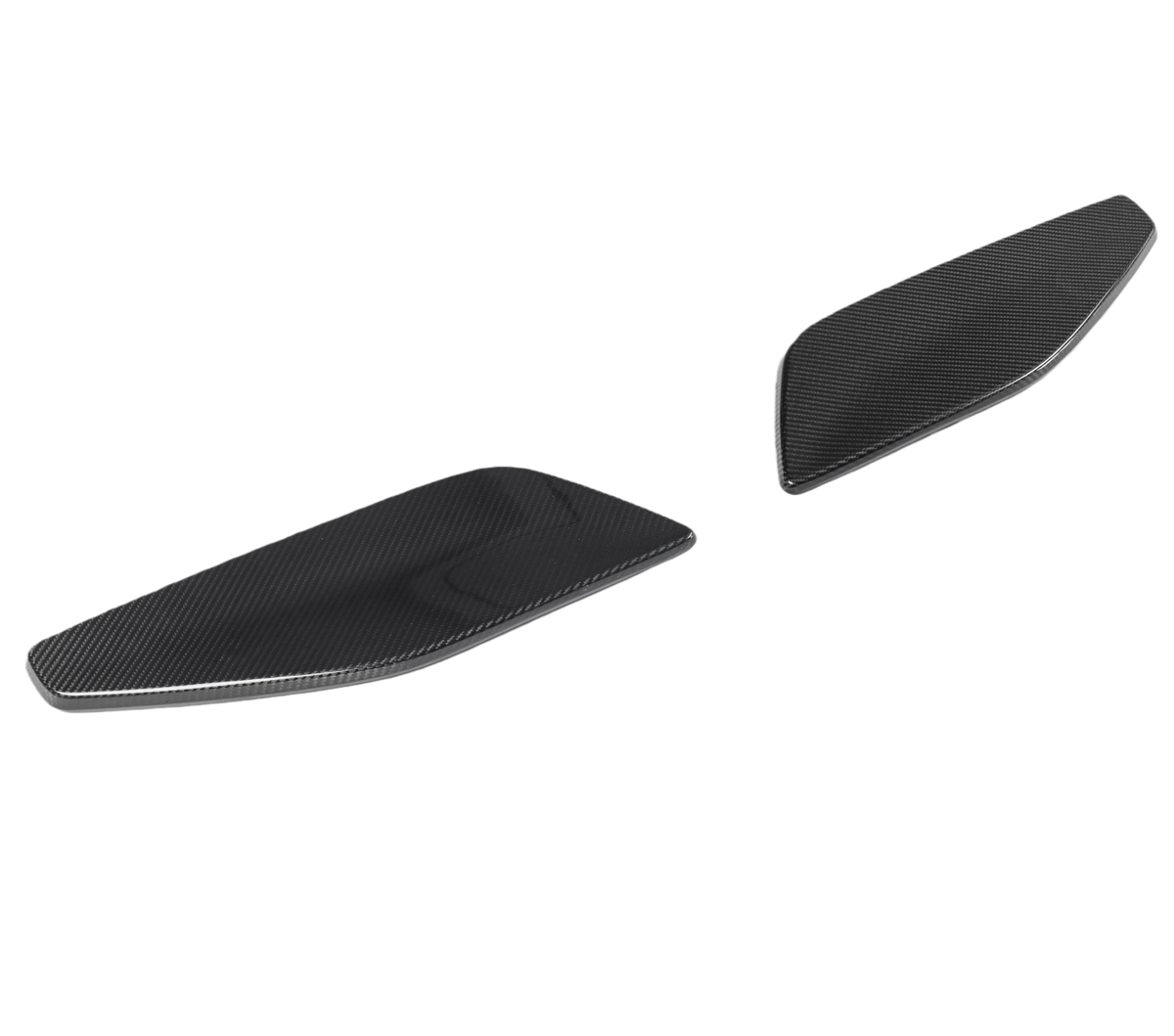 Dry Carbon Fiber Rear Wing Side Cover Blades - Porsche 911 992 GT3 RS 2023+