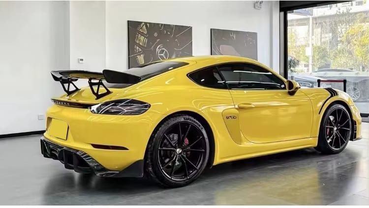 V2 Carbon Fiber Rear Wing - Porsche Cayman / Boxster 987 981 718