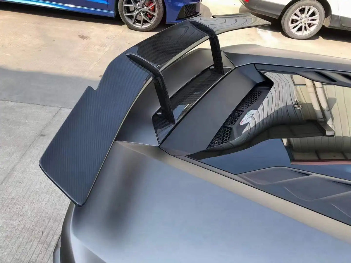 N style Carbon Fiber Rear Trunk Spoiler Wing - Lamborghini Huracan LP580/LP610/EVO