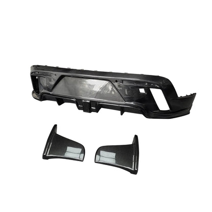 Carbon Fiber Rear Diffuser w/ Integrated LED - Porsche Taycan 9J1 / Turbo S 2019-2024
