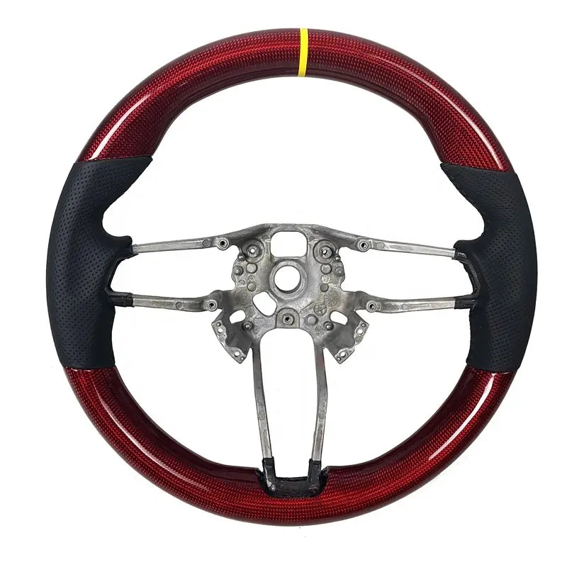 Custom Carbon Fiber LED Steering Wheel - Porsche 911 / 718 / Macan / Cayenne / Panamera / 918