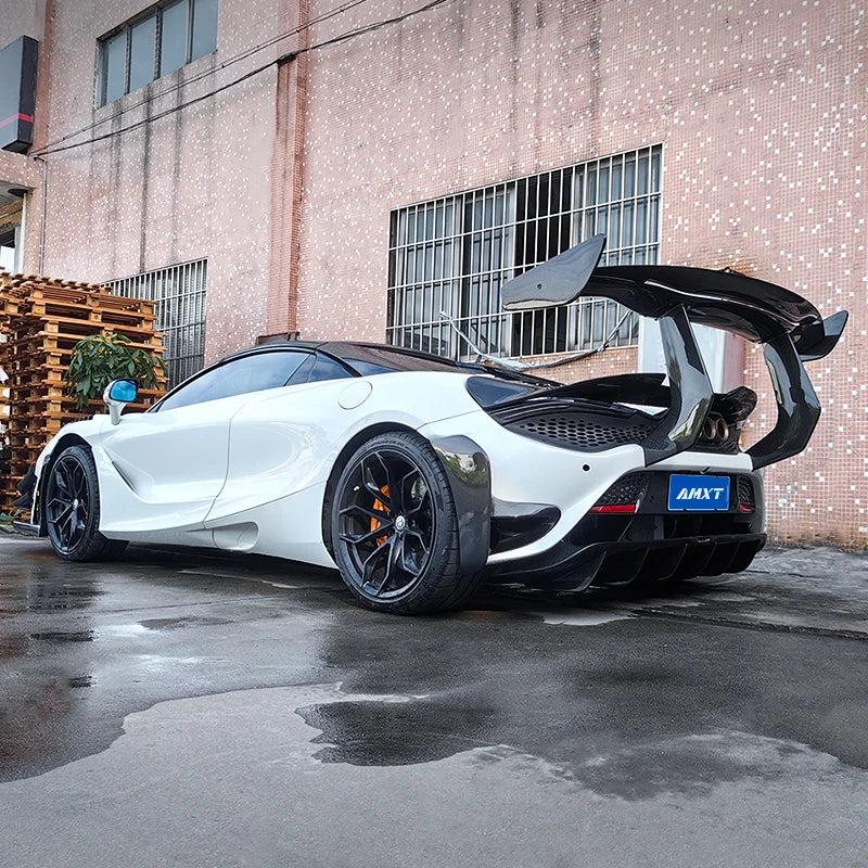 Prepreg Carbon Fiber Chassis Mount Vented Rear Wing - McLaren 720S / 765LT