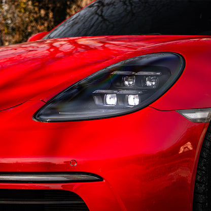 LED Matrix Style Headlight Replacement Upgrade - Porsche 718 Boxster / Cayman 982 2016-2023