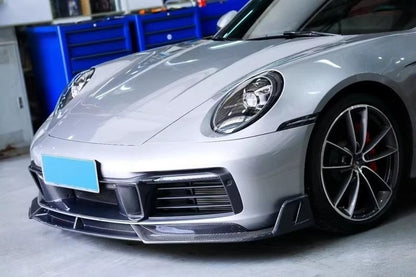Prepreg Carbon Fiber Front Bumper Center Air Intake Trim - Porsche 911 992.1 Carrera 2020-2024