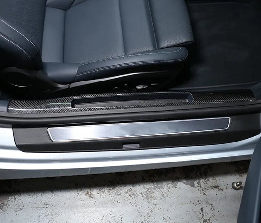 Carbon Fiber Top Door Sill Trim - Porsche 911 991 / 992 & 718 Cayman Boxster 2012-2022