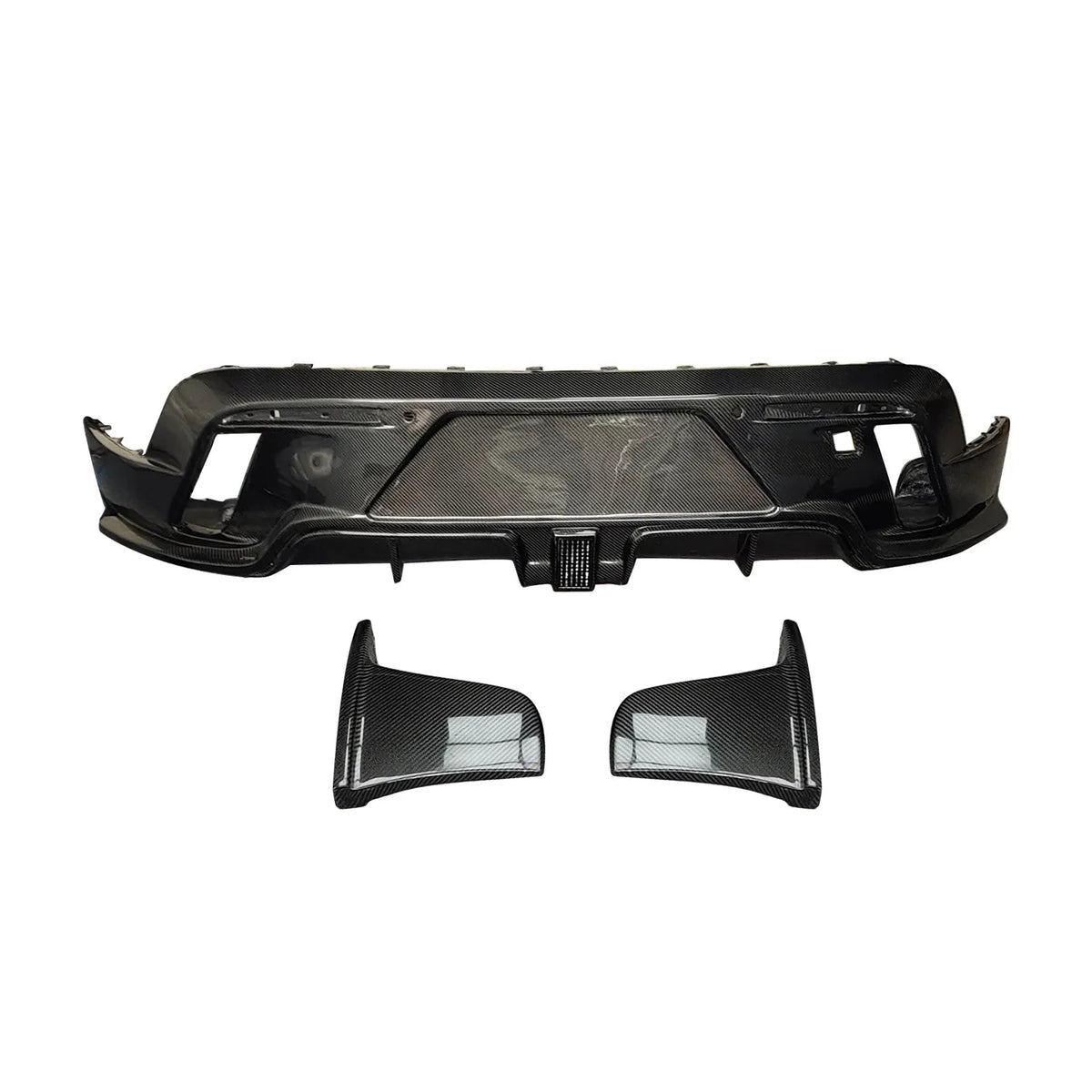 Carbon Fiber Rear Diffuser w/ Integrated LED - Porsche Taycan 9J1 / Turbo S 2019-2024