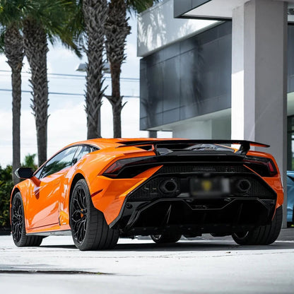 Carbon Fiber Tecnica Style Rear Engine Bonnet Cover - Lamborghini Huracan LP580 LP610 EVO
