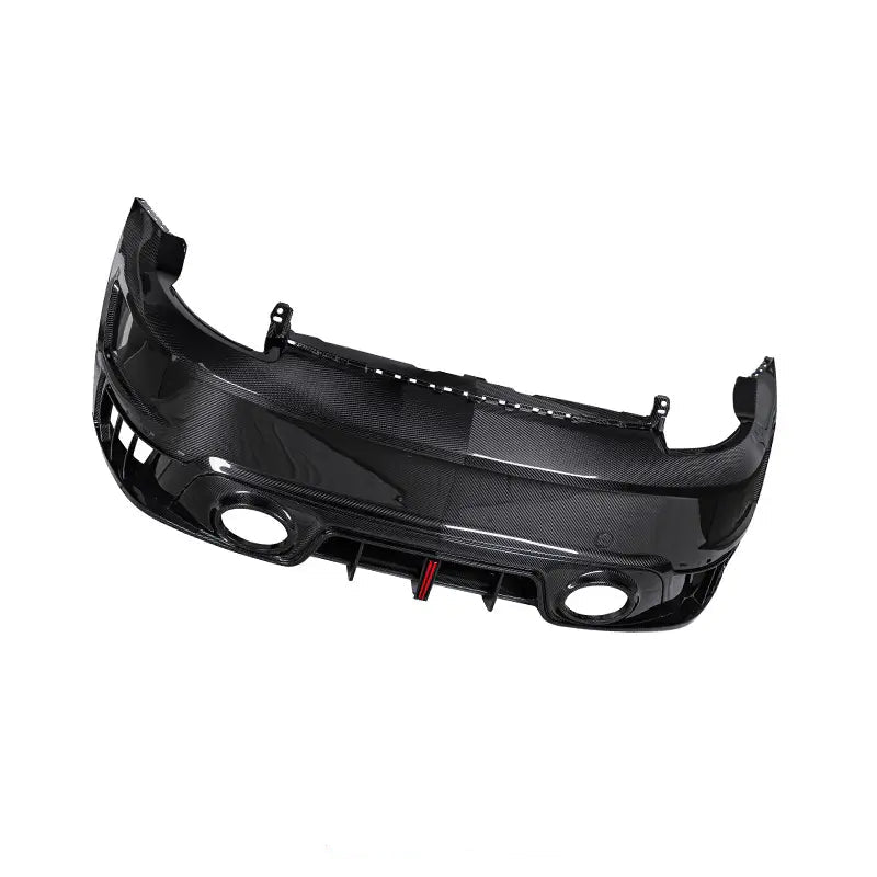 Dry Carbon Fiber Rear Bumper with Integrated Diffuser - Porsche 911 992 Turbo S 2021-2024