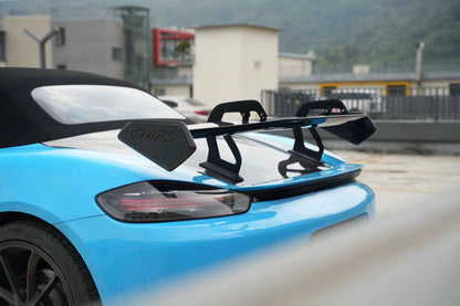 GT4 RS Style Carbon Fiber Rear Spoiler Wing - Porsche Boxster Cayman 981 / 987