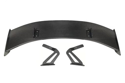 GT4 Style V2 Dry Carbon Fiber Adjustable Rear Wing - Porsche 718 Cayman Boxster 2016-2019