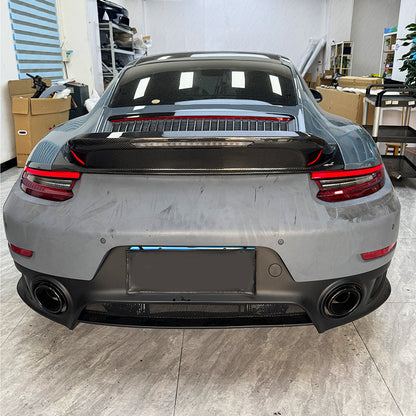 Carbon Fiber Duckbill Rear Spoiler Replacement - Porsche 911 991 Carrera 2012-2018