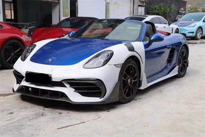 GT4 RS Style Fiberglass & Carbon Fiber Front Fender Replacements - Porsche 718 Boxster Cayman