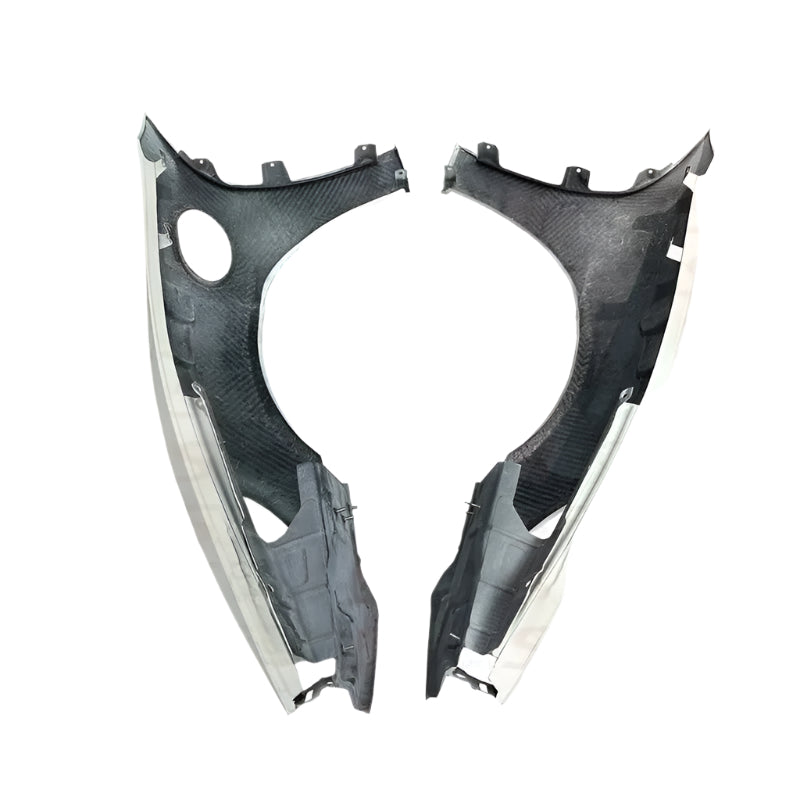 GT4 RS Style Fiberglass & Carbon Fiber Front Fender Replacements - Porsche 718 Boxster Cayman