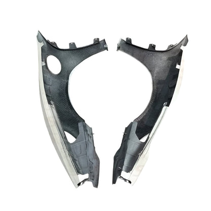 GT4 RS Style Fiberglass & Carbon Fiber Front Fender Replacements - Porsche 718 Boxster Cayman