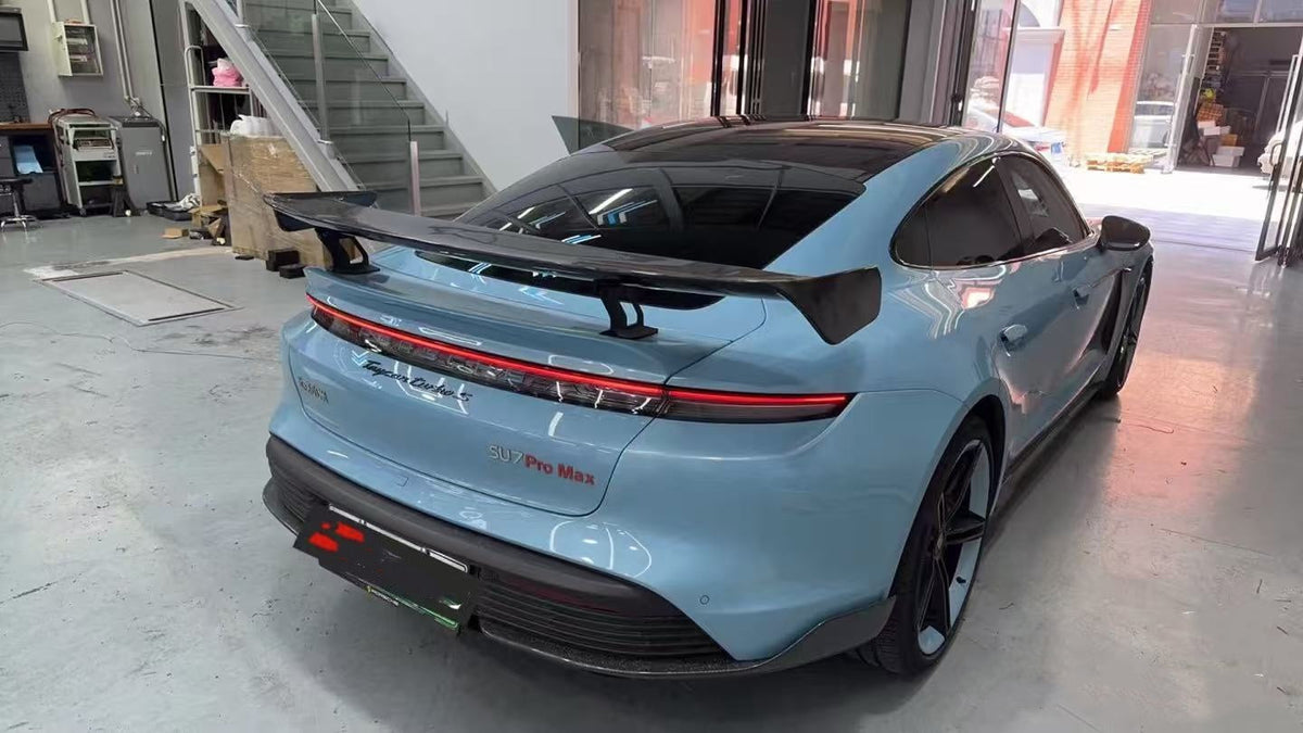 Dry Carbon Fiber W Style GT Spoiler Wing - Porsche Taycan