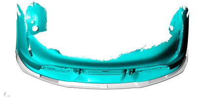 Carbon Fiber TCI V3 Front Lip - Porsche Taycan Turbo 9J1 Sedan 2019-2021