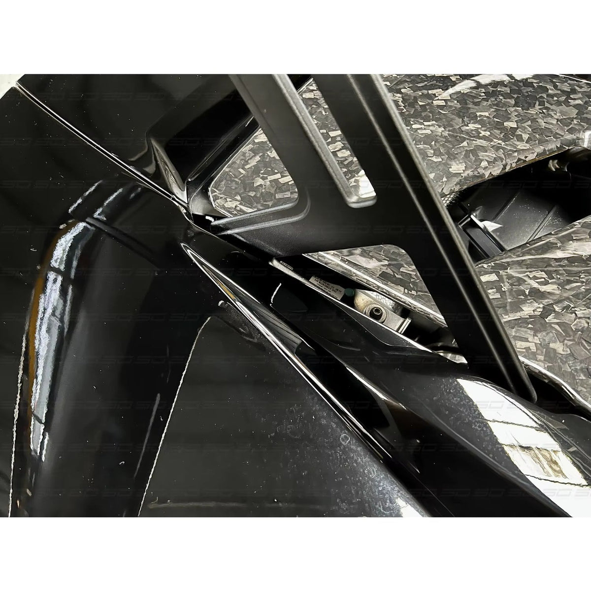 Carbon Fiber STO Style Rear Engine Hood Bonnet Cover Replacement - Lamborghini Huracan LP580/LP610/EVO