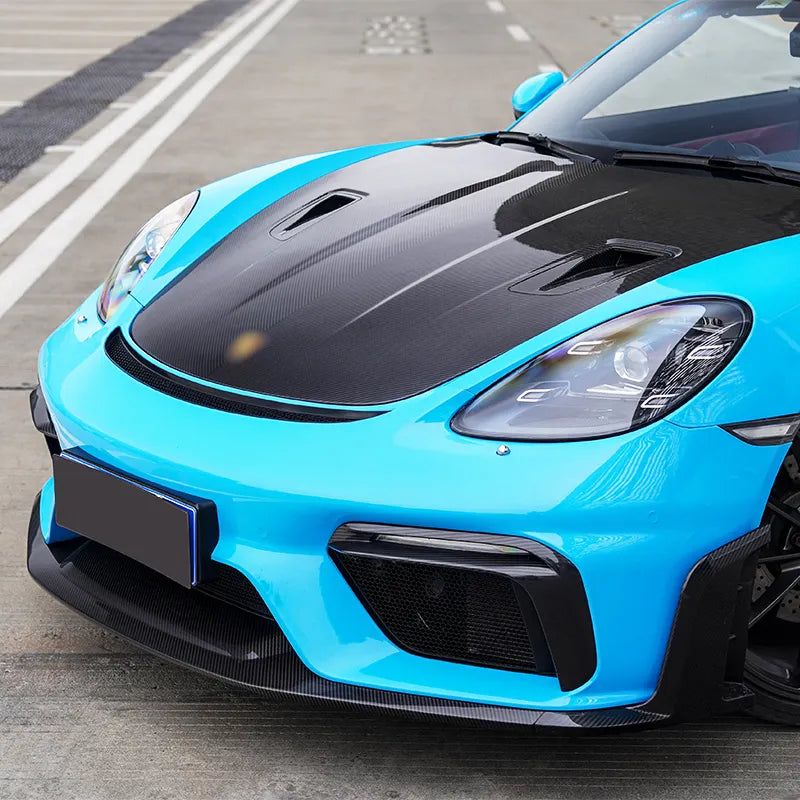 Carbon Fiber Front Bumper Splitter Lip - Porsche 718 Cayman GT4 RS 2022+