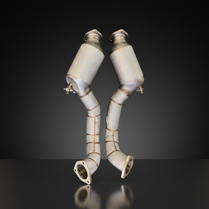 Performance Catted Exhaust Downpipes - Porsche 718 Cayman GT4 RS 2022+