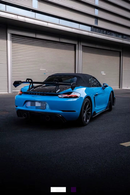 GT4 RS Style Carbon Fiber Rear Spoiler Wing - Porsche Boxster Cayman 981 / 987