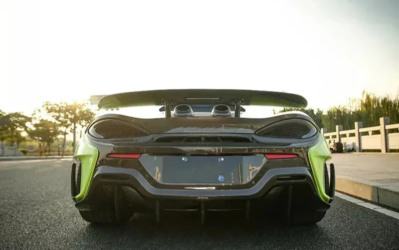600LT Style Carbon Fiber Rear Bumper with Diffuser - McLaren 540C / 570S / 570GT / 600LT