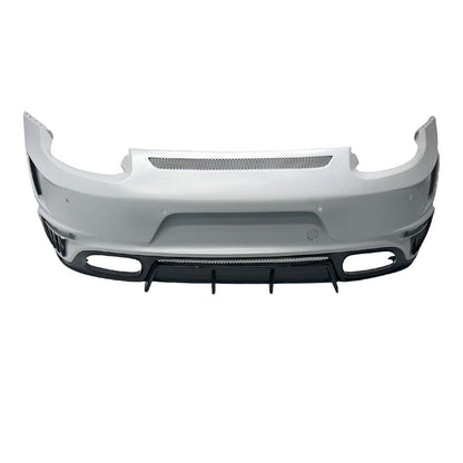 TC Style Rear Bumper with Carbon Fiber Diffuser - Porsche 911 991.1 / 991.2 Carrera 2012-2019