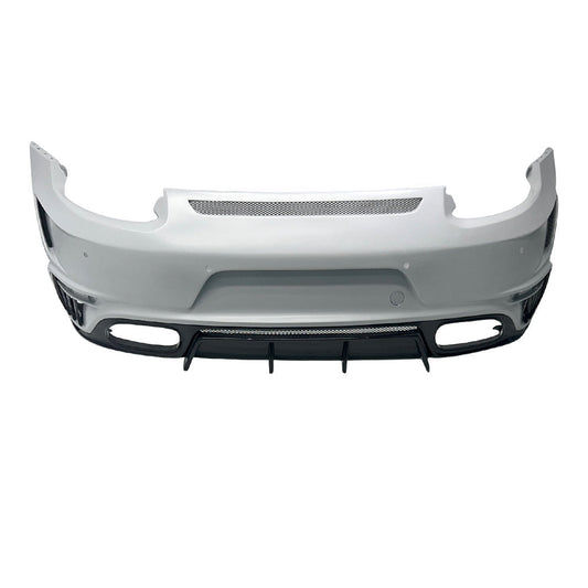 TC Style Rear Bumper with Carbon Fiber Diffuser - Porsche 911 991.1 / 991.2 Carrera 2012-2019
